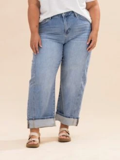 Mica Denim High Rise Barrel Leg Jeans WithCuffed Hem | 0-15 -Women Clothing Shop 6da229611faebbda8067b1d87d40369b