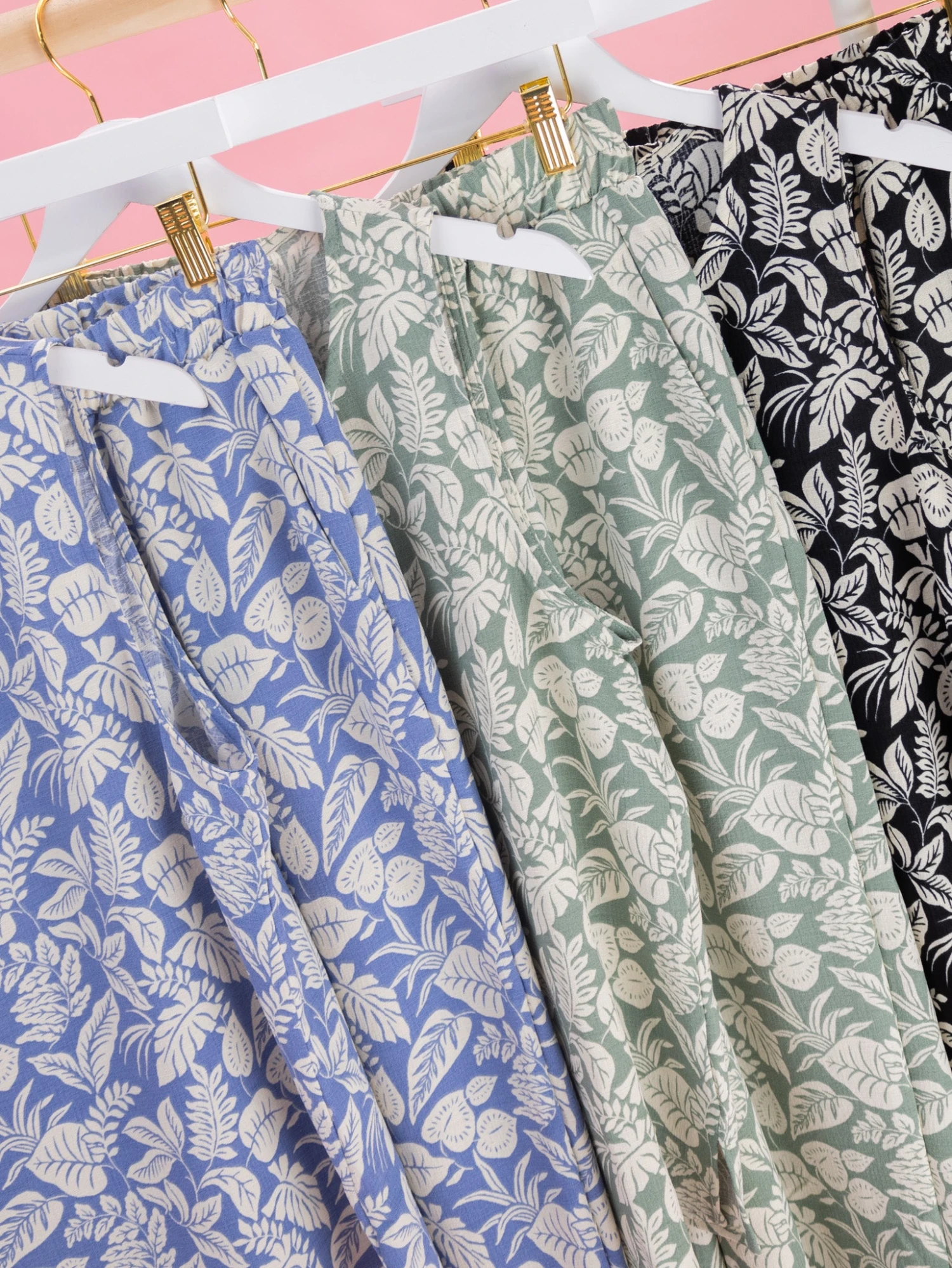 Leaf Linen Crop Pants With Pockets By DD Design | S - 3XL Pair W/ Sku62199 10 Leaf Linen Crop Pants With Pockets By DD Design | S - 3XL Pair W/ Sku62199 - Image 10