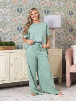 Washed Wide Leg Pant | S - 3XL Set W/ Sku52877 8 Washed Wide Leg Pant | S - 3XL Set W/ Sku52877 -Women Clothing Shop 6e4917ab928aa1abc347a1190d6625c6 1