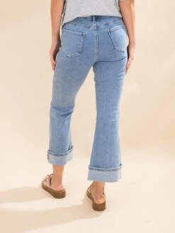 Saige Denim High Rise Cuffed Kick Flare Jeans | 1-3XL -Women Clothing Shop 6fe8b1f6c3ef7f4d195123be035b464d