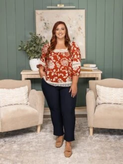 Stretchy Belted Straight Pants With Pockets | S - L -Women Clothing Shop 703fd3108172aaa35cf433fb5d08b677