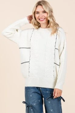 Cable Knit Sweater | S - 3XL