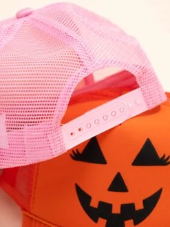 Jack-O-Lantern Trucker Hat | Halloween -Women Clothing Shop 729bfe902f507a935ca97f50bbb097ec