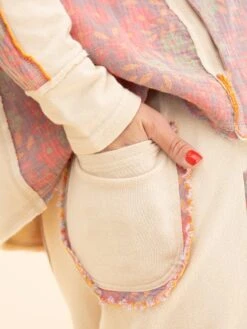 Mixed Print Mineral Washed Wide Leg Pants | S-L Pair W/ Sku63795 -Women Clothing Shop 7301d6b75c6c8cc7edaf57f628bb3df4