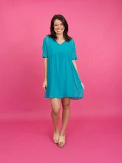 Zenana Swiss Dot V Neck Babydoll Dress | S-XL *Final Sale* -Women Clothing Shop 7308988c7aa0a563c998d3c2438b081f