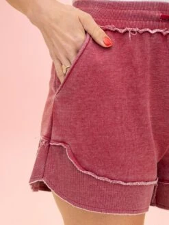 Lived In Curved Hem Drawstring Shorts By DD Design | S -3XL -Women Clothing Shop 7339b61b80f8180b8e4d80850e9813bd