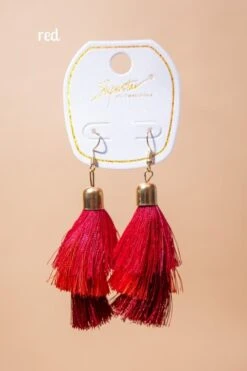 Tiered Tassel Dangle Earrings -Women Clothing Shop 73783bb3606d34bf3e0f77b09fca26ab