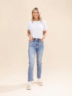 Mica Denim Super High Straight Leg Tummy Control Jeans | 0-15 -Women Clothing Shop 756759da0753e045b460048b33f7d169