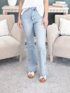 Judy Blue High-Waist Tummy Control Slim Boot Cut Jeans With Side Slits | 0-24W -Women Clothing Shop 76199c5b76cb9e2d70f72c17e7f027fb