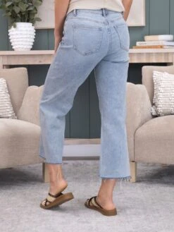 Mica Denim High Rise Wide Leg W/ Raw Hem Jean | 0-15 15 Mica Denim High Rise Wide Leg W/ Raw Hem Jean | 0-15 -Women Clothing Shop 763467ae7dc83634fdca2e242acc3926