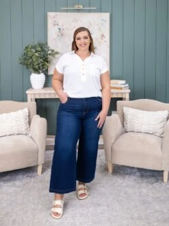 Risen High Rise Crop Wide Leg Jean | 0-3X -Women Clothing Shop 77695814fa3e2e65da9ffbebf27a843d