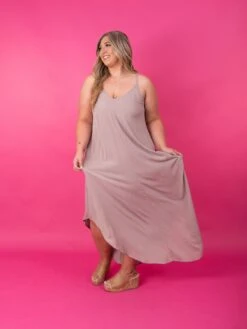 Zenana Crinkle Cami Maxi Dress W/ Side Pockets | S-XL -Women Clothing Shop 77bc57763f047c2720bf26200d6bd44e