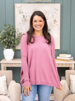 Round Neck "Perfect Knit" Tunic Sweater By DD Design | S/M - 2X/3X -Women Clothing Shop 784e16e0063ca751fba016392be11471