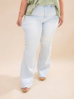 Mica Denim High Rise Flared Jeans With Raw Hem | 0-15 -Women Clothing Shop 78527f81602af5d548e37baf3c428eaf