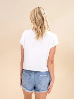 Mica Denim High Waist Hidden Button Distressed Raw Hem Shorts | S-L -Women Clothing Shop 79b6fab2ad61afad089499d540b16af8