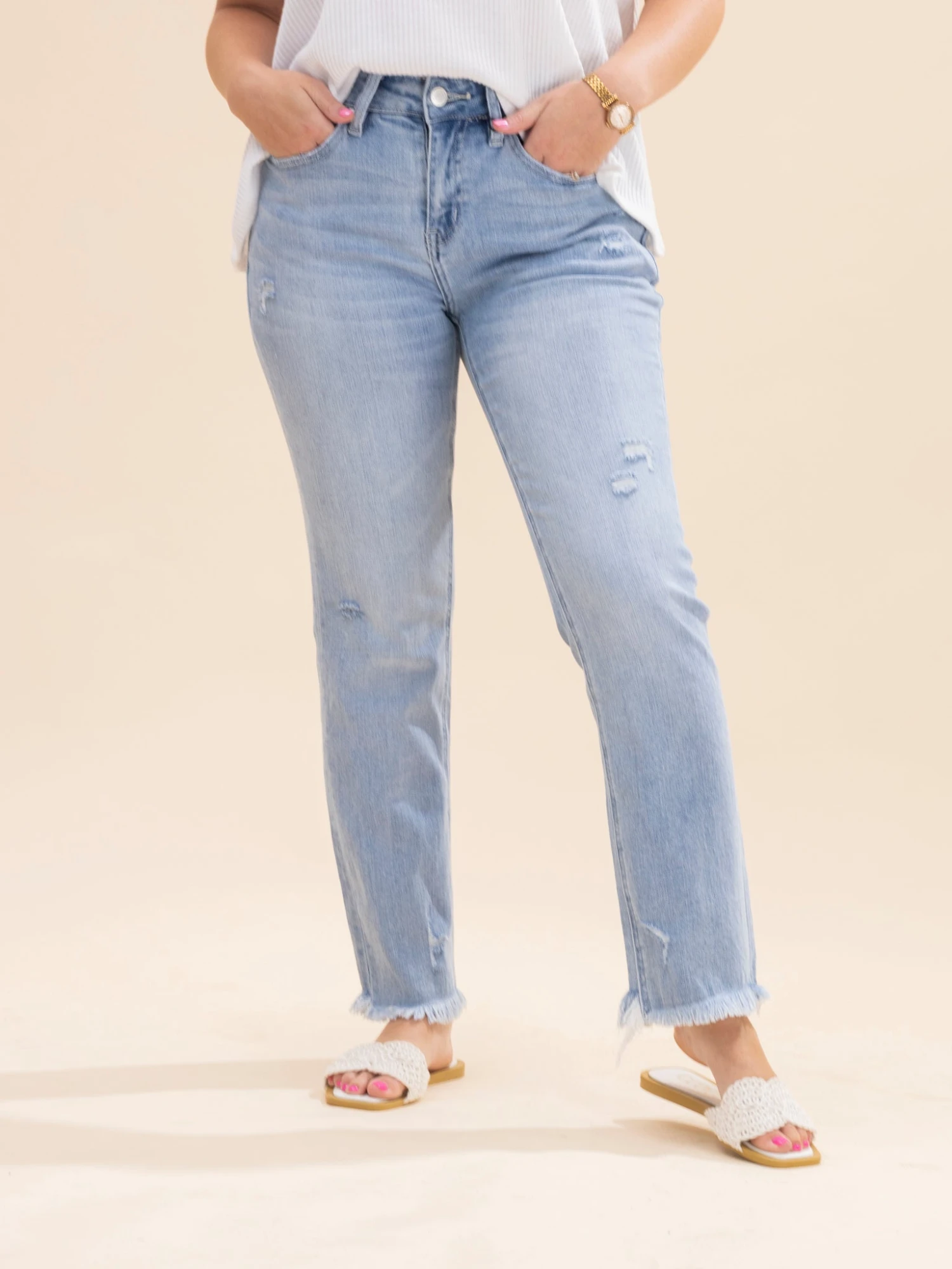 Mica Denim Mid Rise Cigarette Crop Jeans | 0-15 7 Mica Denim Mid Rise Cigarette Crop Jeans | 0-15 - Image 7