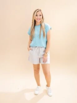 Zenana Acid Wash Fleece Drawstring Shorts W/ Pockets | S - L -Women Clothing Shop 7a0b038c9be336e63a005fb0e99f8953