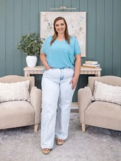 Risen High Rise Wide Leg Jean | 0-3X -Women Clothing Shop 7a1221b5da957fd6ffc9aef741c4dee0