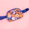 Flower Print Zipper Buckle Wide Strap Sling Bag | *Final Sale*
