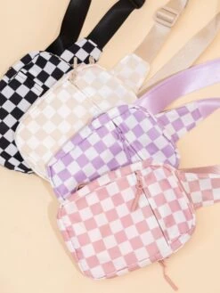 Zenana Mosaic Checkered Sling Bag |