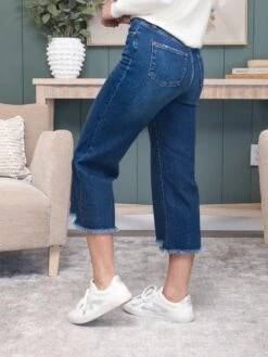 Judy Blue High Waisted Button Fly Destroy Hem Crop Wide Jean | 0-24 -Women Clothing Shop 7c6f5f9b9ccbffd9666fb9e4727347bf