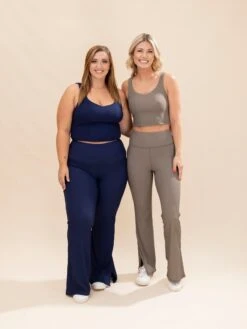 Rib Flare Pants | S-3XL Pair W/ Sku63769 -Women Clothing Shop 7ea3177105843ad766599a607af9c962