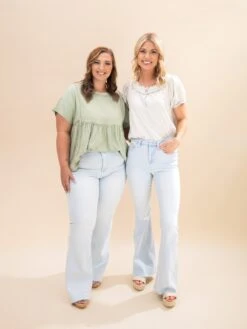 Mica Denim High Rise Flared Jeans With Raw Hem | 0-15 -Women Clothing Shop 7f379d55c752d08acfed7eeea9e9a1b8