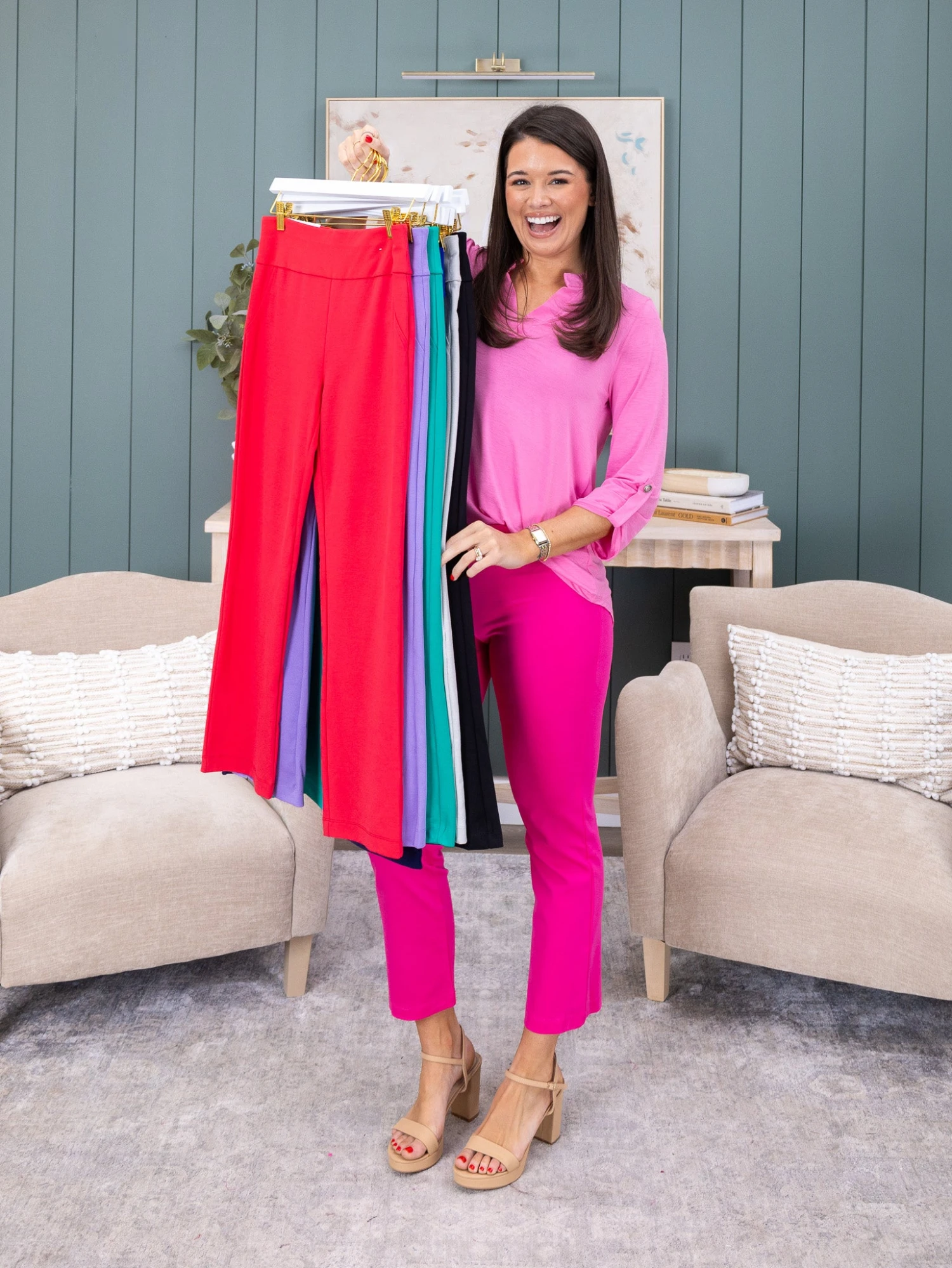 Dear Scarlett "Magic" Stretch Pull-On Straight Pants | S-3X 1 Dear Scarlett "Magic" Stretch Pull-On Straight Pants | S-3X