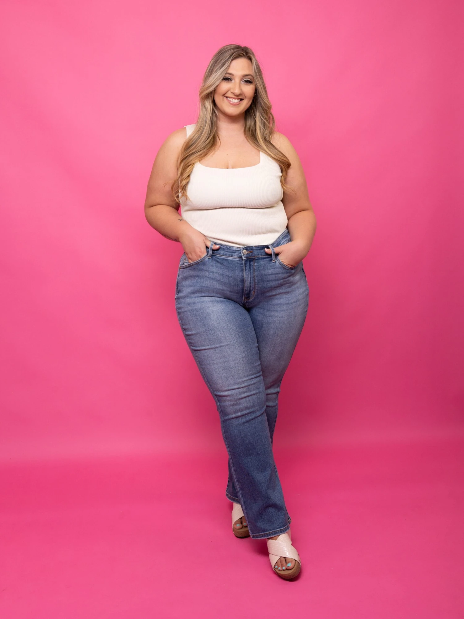 Judy Blue Mid-Rise Vintage Bootcut Jeans |0 - 24 2 Judy Blue Mid-Rise Vintage Bootcut Jeans |0 - 24 - Image 2