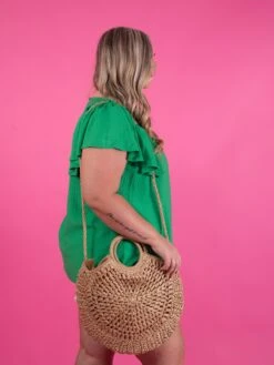 Straw Round Handle Bag -Women Clothing Shop 7ff20d2f4d1700dab2846400625eb03b