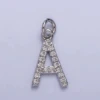 Crystal Dainty Initial Charm Charm Bar