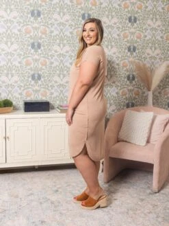 Soft High Low Midi Dress | S - L -Women Clothing Shop 80ea4618e34b5357ef0ebb57e64619de