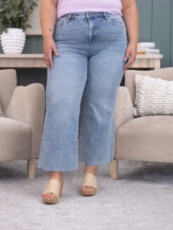 Mica Denim High Rise Wide Leg W/ Raw Hem Jean | 0-15 11 Mica Denim High Rise Wide Leg W/ Raw Hem Jean | 0-15 -Women Clothing Shop 810ad6151e467b1ee275a06e166e9d5f