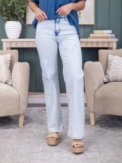 Risen High Rise Wide Leg Jean | 0-3X -Women Clothing Shop 82b3f315383ad1feb97b9c981c78cfb0