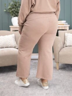 Lived In Wide Leg Crop Garment Washed 27" Pants By DD Design | S - 3XL -Women Clothing Shop 84432f382e590919e6819c10a308b0ed