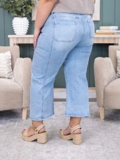 Risen High Rise Crop Wide Leg Seamed Detail Jean | 0-3X -Women Clothing Shop 84d29d8b56b094b375d2f95744c44502