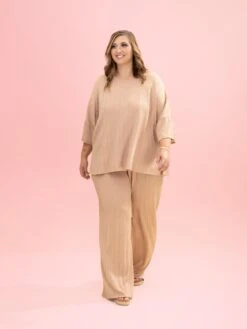 Ribbed Textured Long Pant By DD Design | S-3XL Pair W/ Sku86861 -Women Clothing Shop 84df1c8927015ef974b6bb4228523fc6