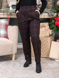 Zenana Plaid Pull On Dress Pants | S-3XL Christmas -Women Clothing Shop 8569d464c71cd3b236eb42d94b4e3bfc