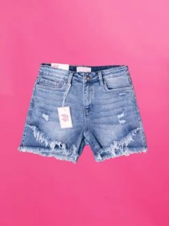 Diva Denim High Rise Tulip Fray Hem Short| S-3XL -Women Clothing Shop 8578421d9adbe0e80f4dd960b99a6556