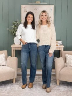 Judy Blue High Waist Tummy Control Cut Raw Hem Straight Jean | 0-24