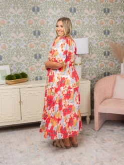 Tiered Puff Sleeve Midi Dress | S-3XL -Women Clothing Shop 86b7a85487ff145e4ac0f1780fe9a19a