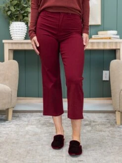 DIVA STRETCH 27" High Rise Wide Leg Stretch Crop (Fall Colors) By DD Design- New | XXS - 3X -Women Clothing Shop 887a34616761a39bdd837b2e3f88edff