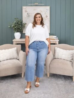 Mica Denim Super High Rise Crop Wide Leg | 0-15 -Women Clothing Shop 88928ca0e7bae488fb1273f4cccad8d5