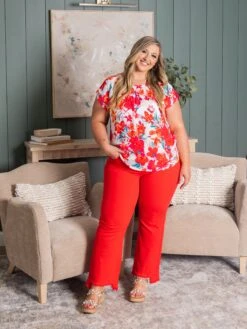 Risen Mid-Rise Straight Leg Step Hem Jeans | 0 - 3X -Women Clothing Shop 89325d4d66eec65fa2e9bc6af284af8d 1