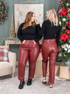 Judy Blue High Waist Tummy Control Faux Leather Straight Leg Pant | 0-24 11 Judy Blue High Waist Tummy Control Faux Leather Straight Leg Pant | 0-24 -Women Clothing Shop 893d2476b057d4820e29b5cb25b1fdc0