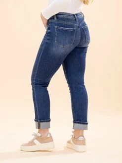 Mica Denim Mid Rise Straight Leg Jeans With Cuff | 0-22 -Women Clothing Shop 89865d209020680ddc21809bdb7a0046