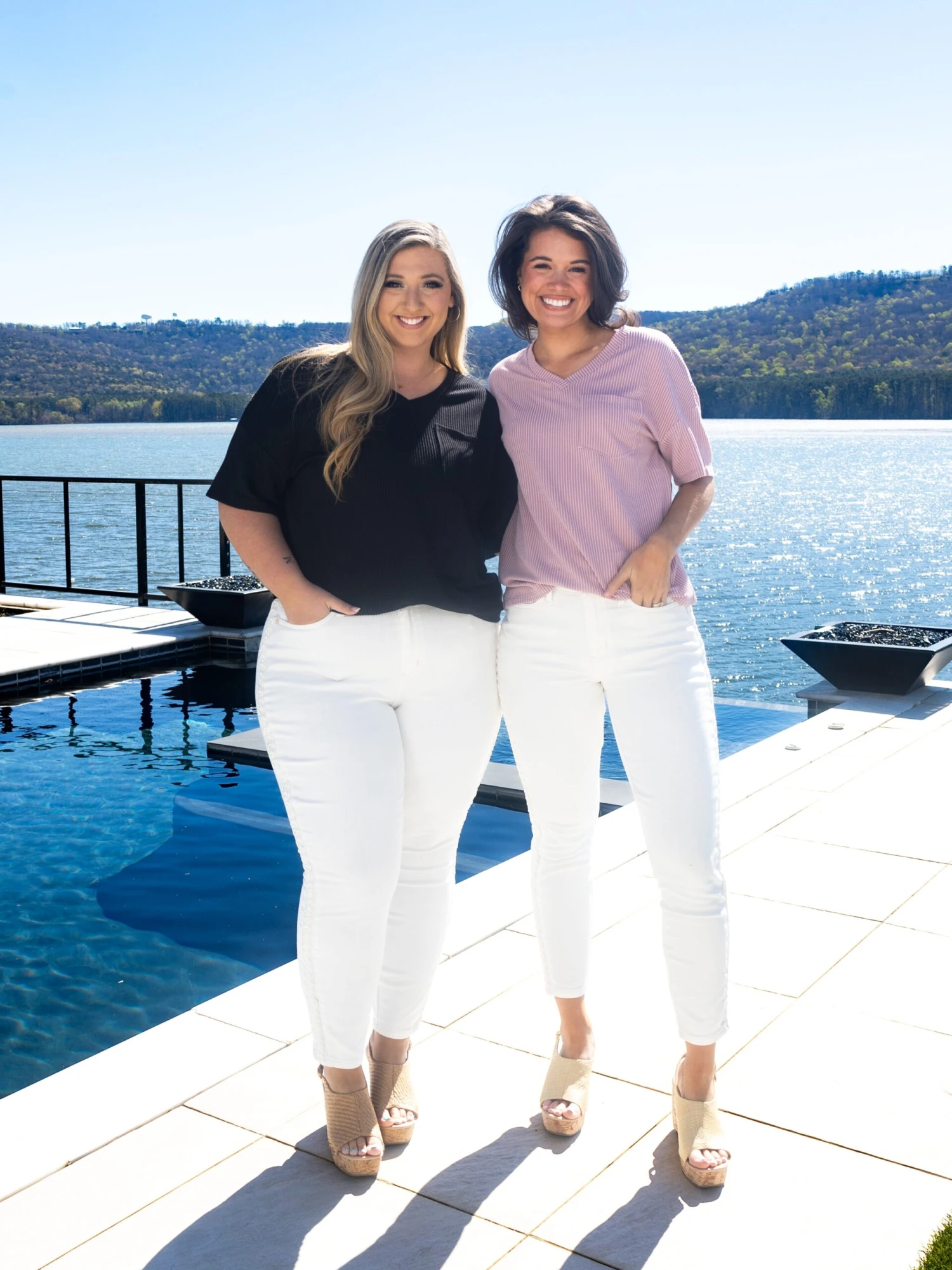 Judy Blue Mid Rise Braided Side Seam Detail Relaxed Jeans- White| 0-24 1 Judy Blue Mid Rise Braided Side Seam Detail Relaxed Jeans- White| 0-24