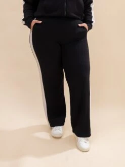 Modal Scuba Pants With Striping Detail | S-L Pair W/ Sku62788