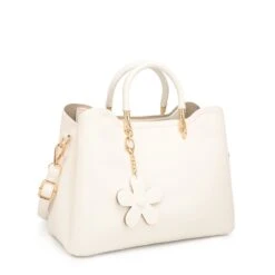 Smooth Design Handle Satchel Top's Handbags