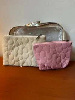 3 Piece Cosmetic Bag Set